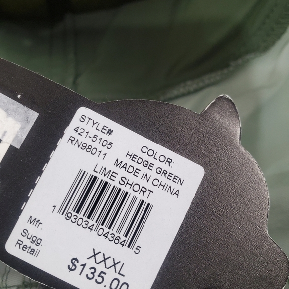 ICECREAM Men’s Size 3X Green Lime Nylon Shorts 37" Waist New with Tags - Picture 5 of 6